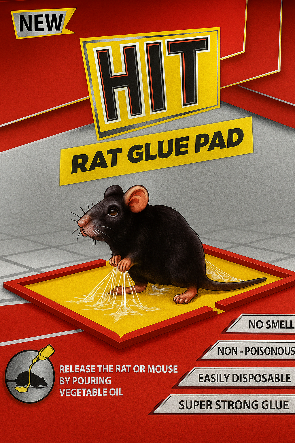 New Hit Rat Glue Pad Small